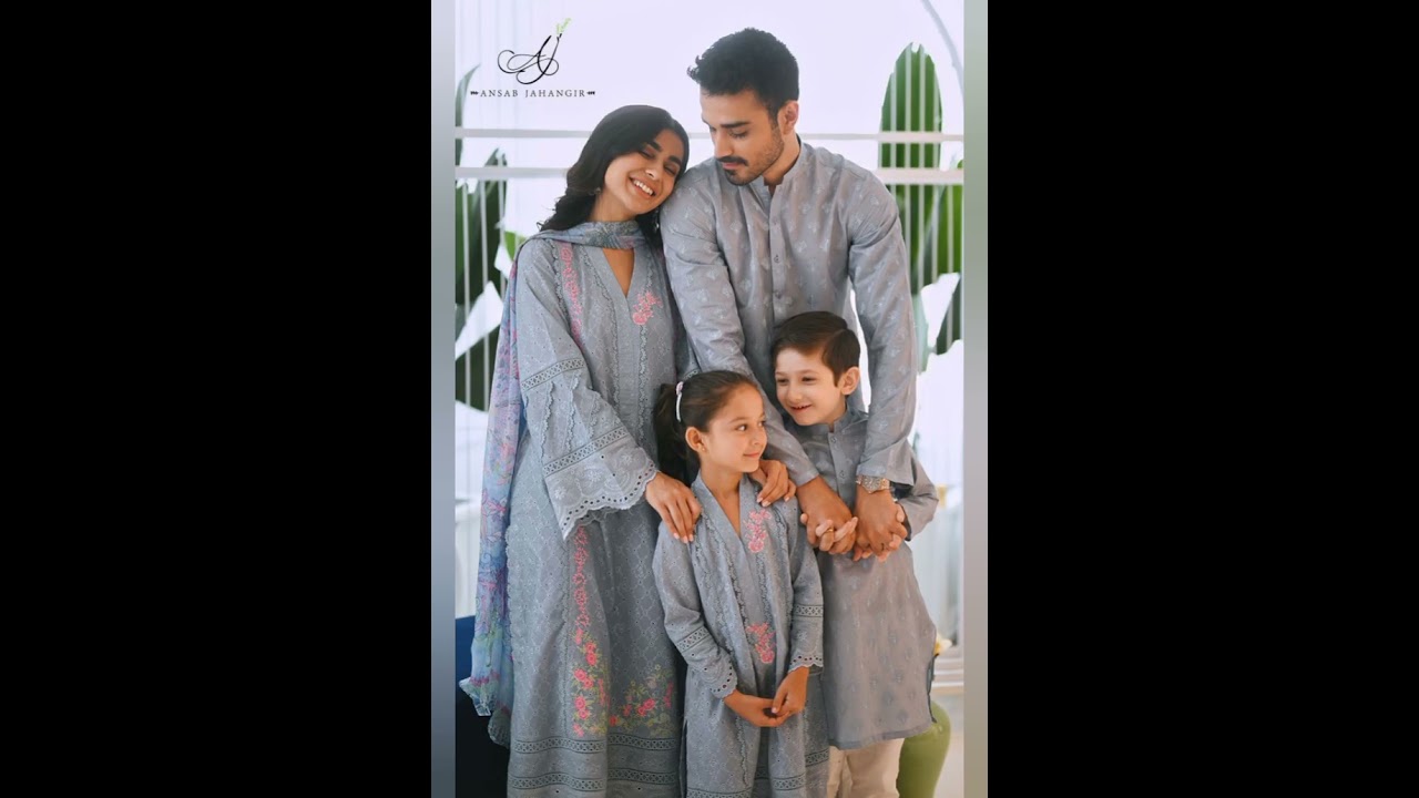 very stylish and trendy family matching dress design