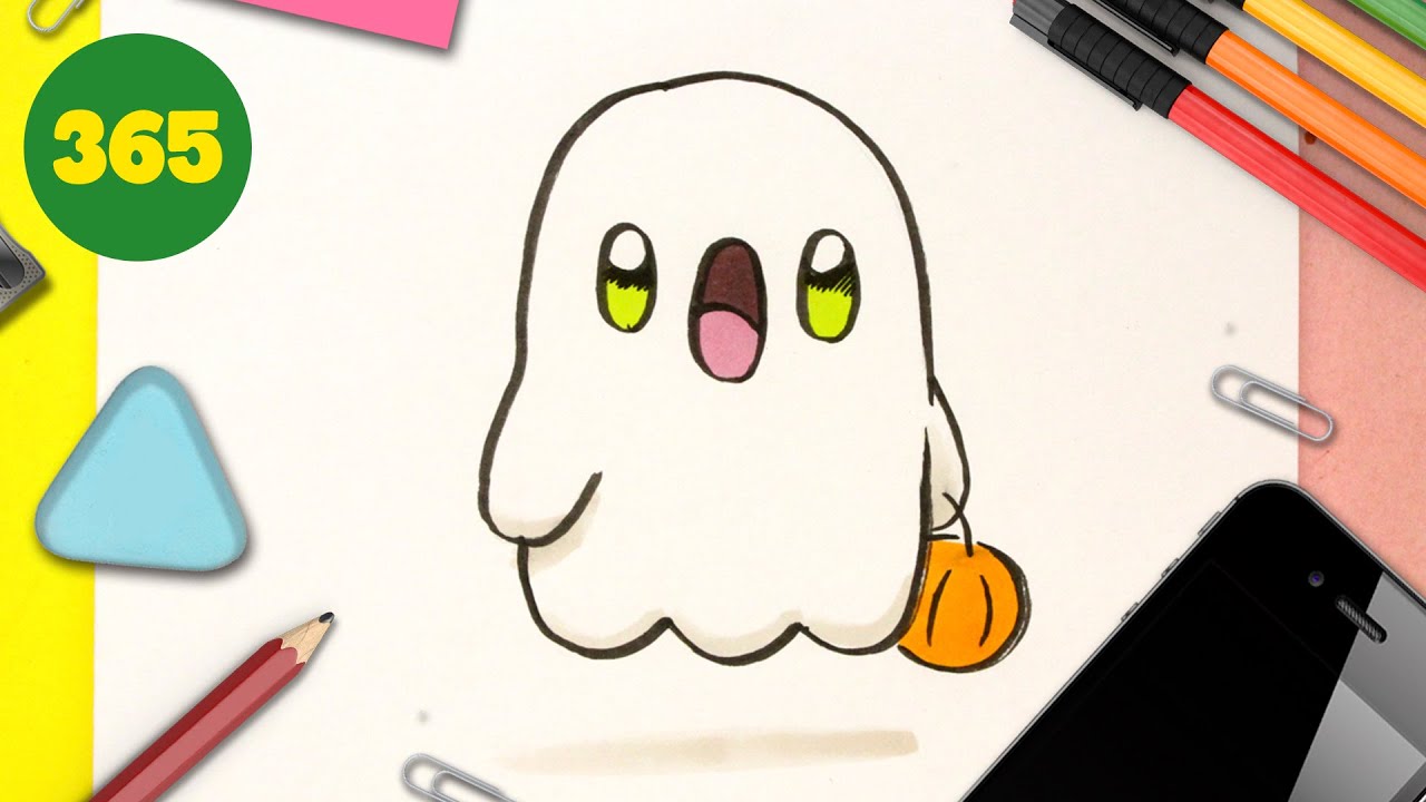 Tuto Comment Dessiner Un Dessin D Halloween Kawaii