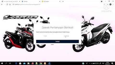 Demo Aplikasi Sistem Pakar Diagnosis Kerusakan Sepeda Motor Honda Vario Tipe Injeksi Berbasis Web