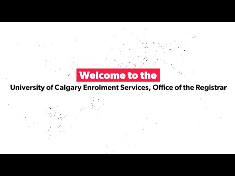 University of Calgary Enrolment Services, Office of the Registrar