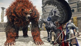 The Strongest Great Red Bear Vs DLC Knight - Elden Ring Shadow of the Erdtree