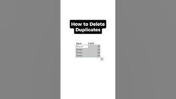 How to delete duplicates in excel #career #finance #business #excel #data #wealth