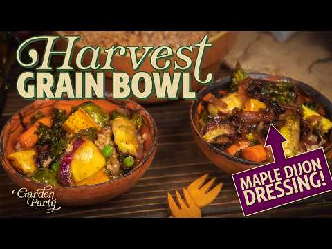 fall grain bowl dressing Roasted Veggie Grain Bowl with Balsamic Dressing Recipe