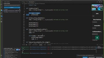 101024 COSC 1336 Python arrays: create, access, modify, delete elements, and looping