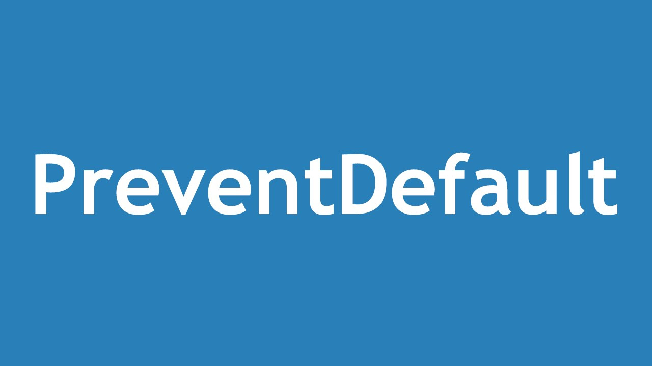 event.preventdefault() คือ  2022 New  [ jQuery In Arabic ] #30 - Events Reference - PreventDefault