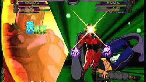 MvC2: Charlie/Magneto/Thanos 95% combo