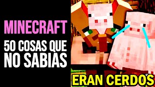 MINECRAFT: 50 COSAS que NO SABÍAS | Curiosidades