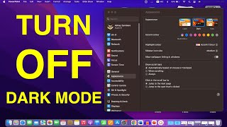 How To Turn OFF Dark Mode On MacBook Air / Pro