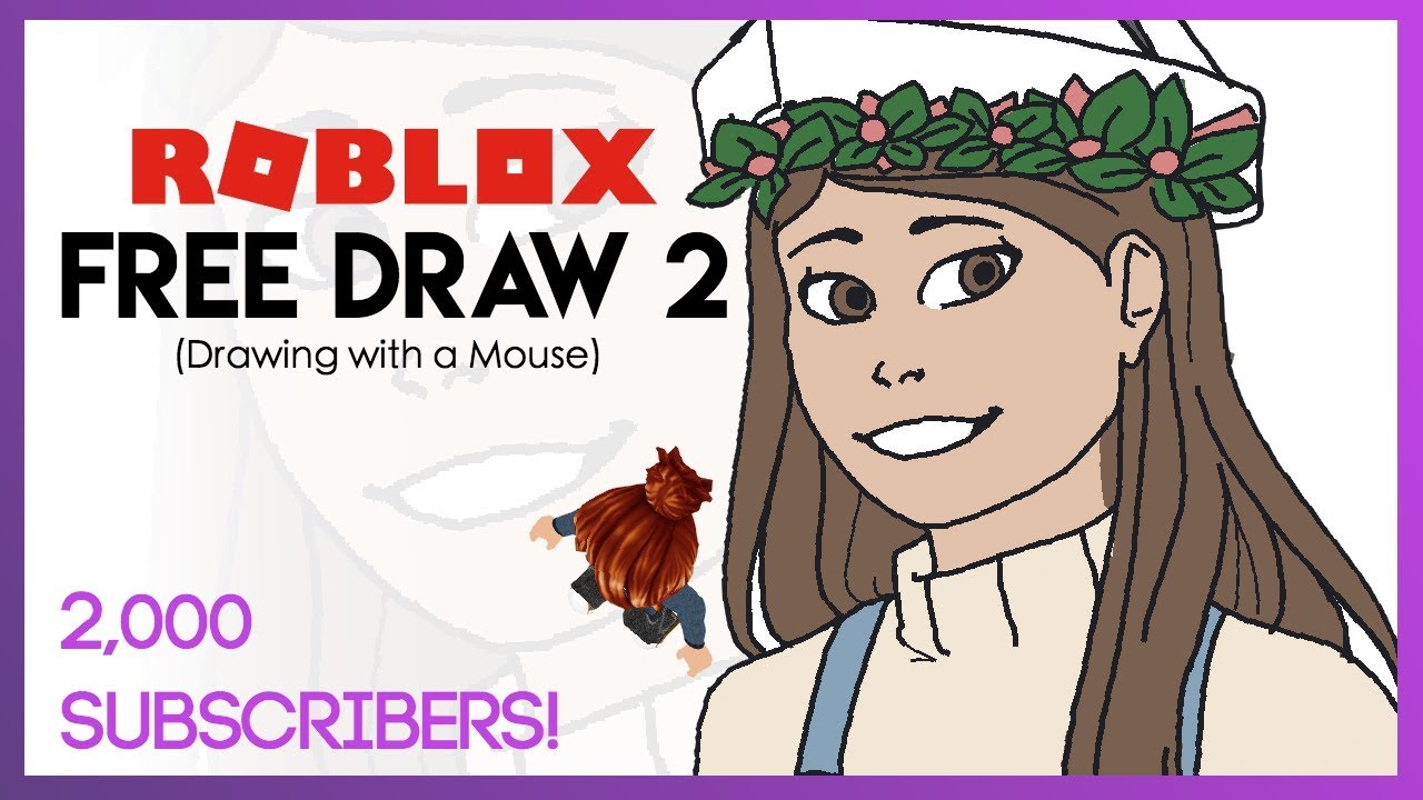 Roblox Free Draw 2 2k Subs Speedpaint Youtube - roblox free draw 2 how to save