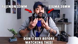 Sigma 30mm f1.4 vs Fujinon 33mm f1.4 | there is A LOT to talk about!