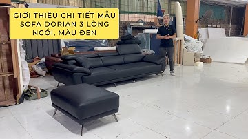 Sang Trọng Đến Từng Chi Tiết: Giới Thiệu Sofa PERRY Đen Lịch Lãm Cho Cuộc Sống Hiện Đại