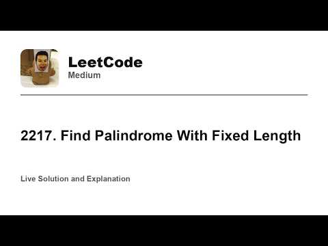 2217. Find Palindrome With Fixed Length (Leetcode Medium)