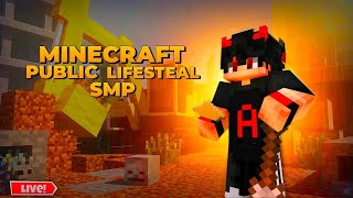 Guys Lifesteal Minecraft Smp Live 24/7 Anyone Can Join [Pe+Java]