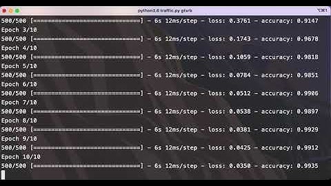 CS50 AI - Traffic Project Demo