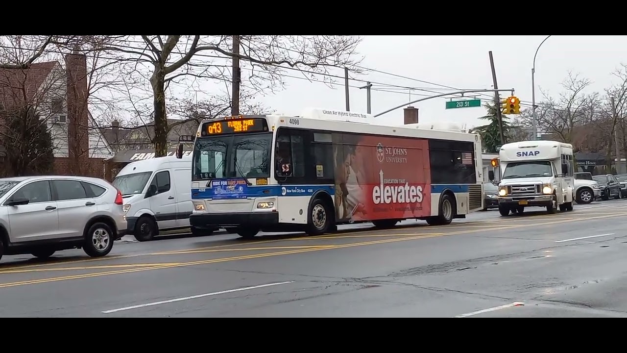 [1st Video of 2023] 2009 Orion VII NG HEV on the Q43 at Hillside Ave ...