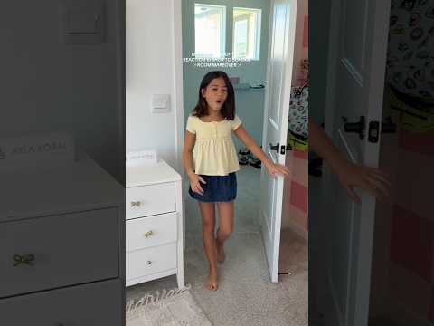 TWEEN DAUGHTERS REACTION to BACK TO SCHOOL ✨ROOM MAKEOVER✨🎀📚@pbteen