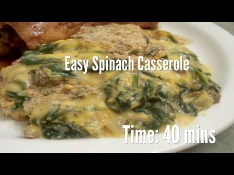 Easy Spinach Casserole Recipe