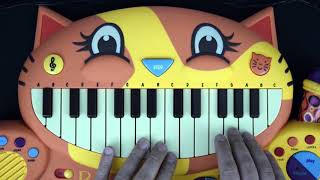 Somewhere Over the Rainbow on Cat Piano