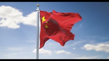 Chinese Flag: Captivating Copyright-Free Animated Background for Your Content