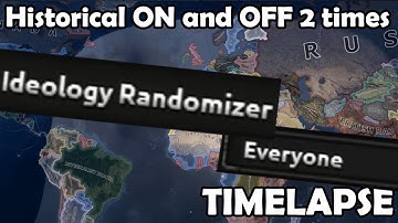 HOI4: Random Ideology Timelapse (Historical ON/OFF 2 times)
