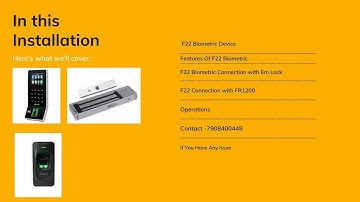 Essl F22 With Em lock and  FR1200 connection Full Video. Essl Access Control Magnetic Door Lock.
