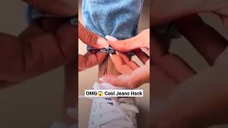 OMG😱 Must Try Amazing DIY Jeans Hack To Fit Your Ankle #shorts