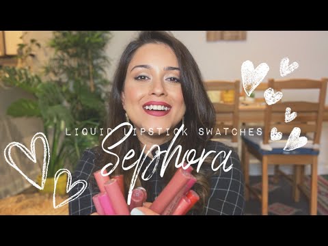 Sephora Cream Lip Stain Liquid Lipstick Swatches-thumbnail