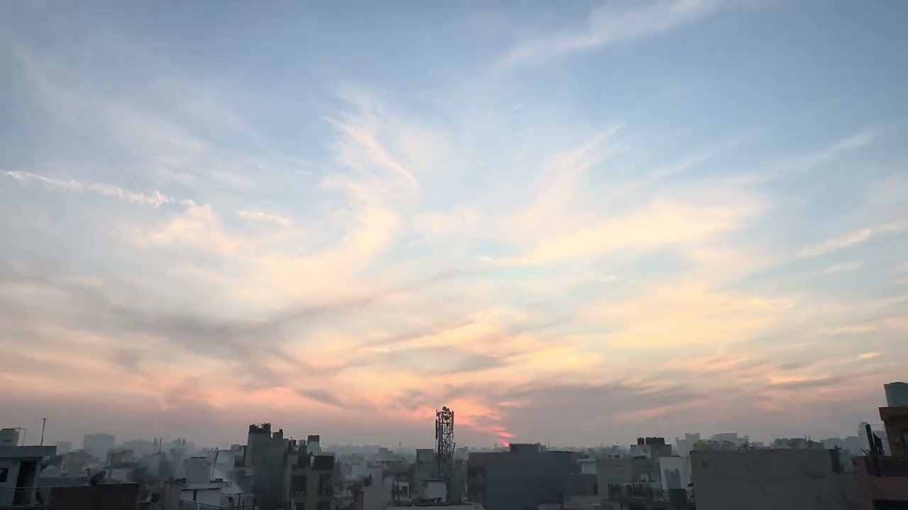 Blue sky and Beautiful sunset @Akhil09-r7d 