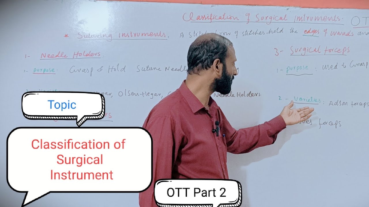 Topic√•|• [ Classification fo Surgical Instruments ]// OTT Part 2 // # ...
