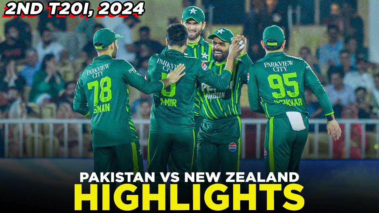 Watch 🎥 Thrilling Full Highlights | Pakistan vs New Zealand | 2nd T20I ...