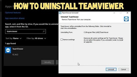 How Uninstall TeamViewer on Windows 10 in 2021 Guide