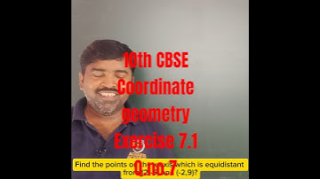 Find the point on the x-axis which is equidistant from (2,-5) and Q(-2,9) #10thcbse #10thmaths