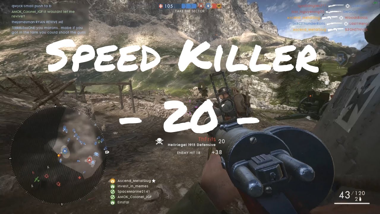 SPEED KILLER - 20 - | Battlefield 1