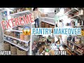 EXTREME PANTRY MAKEOVER 2021 / CLEAN DECLUTTER + ORGANIZE WITH ME / CLEANING MOTIVATION / HOW TO