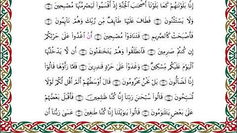 سورة القلم  برواية هشام عن ابن عامر ـ الشيخ يوسف بن نوح