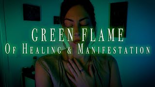 Green Flame of Healing & Manifestation | Reiki with ASMR | Travel to Healing Temples screenshot 1