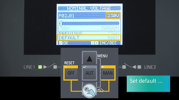 3KC ATC6300 Transfer Control Device - Parametrizing