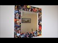 Simple D.I.Y Comic Book Mirror Frame! Simple D.I.Y Comic Book Mirror Frame!