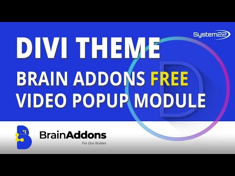 Divi Brain Addons Free Divi Plugin Video Popup Module 👈