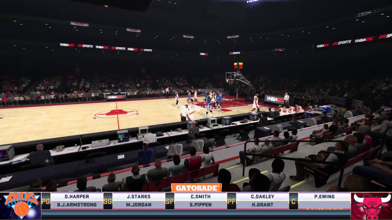 NBA 2K15: John Starks Blocks Michael Jordan Twice in One Possession