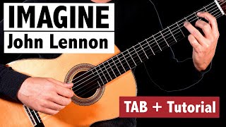 Imagine - John Lennon // Fingerstyle Guitar Tutorial + TAB