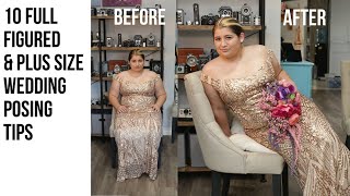 10 Plus Size & Full Figure Wedding Posing Tips | to make you look Curvier & Slimmer on your wedding