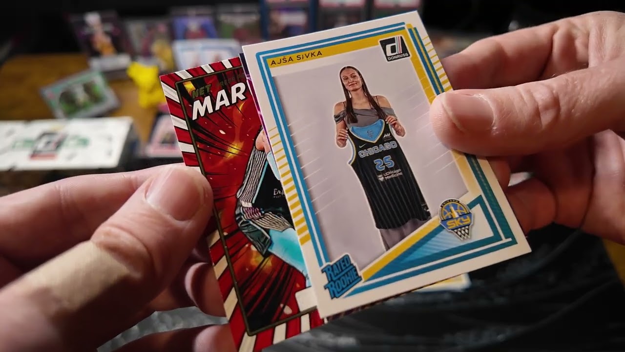 Opening up a mega box and blaster of 2025 Panini WNBA Donruss.