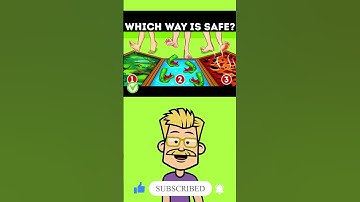 Which Way Is Safe? 🛑➡️🧠 #puzzle #shorts #brain #brainteaser #mystery #riddle #detective #quizgame