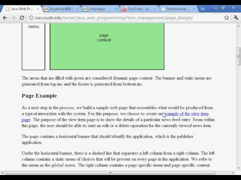 Java Web Programming with Eclipse: Item Management, Page Design - YouTube