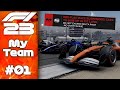 Red flags on debut f1 23 my team career mode s1 r1 bahrain gp