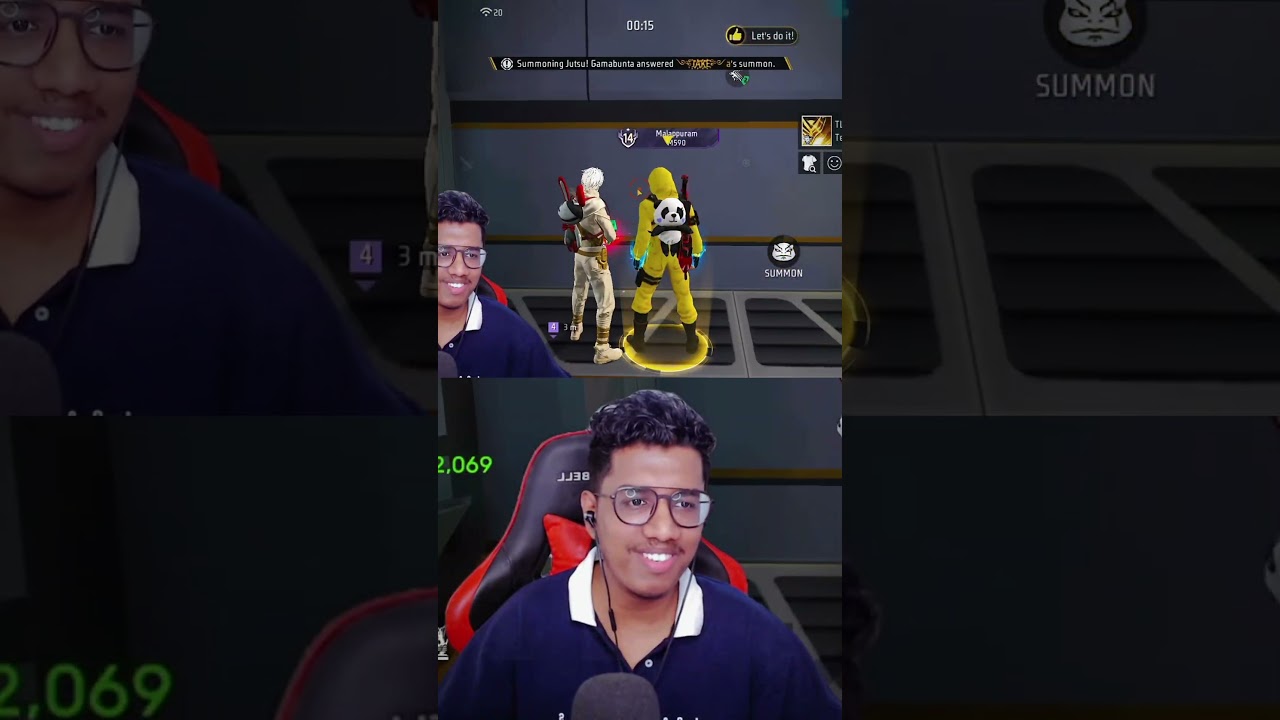 AKSHAYനെ PANEL ഇട്ട് അടിച്ചപ്പോൾ  PC STECK ആയി  #freefire #akshayakz #shorts #trending #fyp