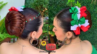 Peinados Mexicanos Para Fiestas Patrias , Fáciles Y Bonitos
