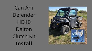 2020 & Newer Can Am Defender HD10 Dalton Clutch Kit Install