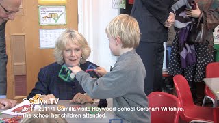 25-11-2011 Camilla visits Heywood School Corsham